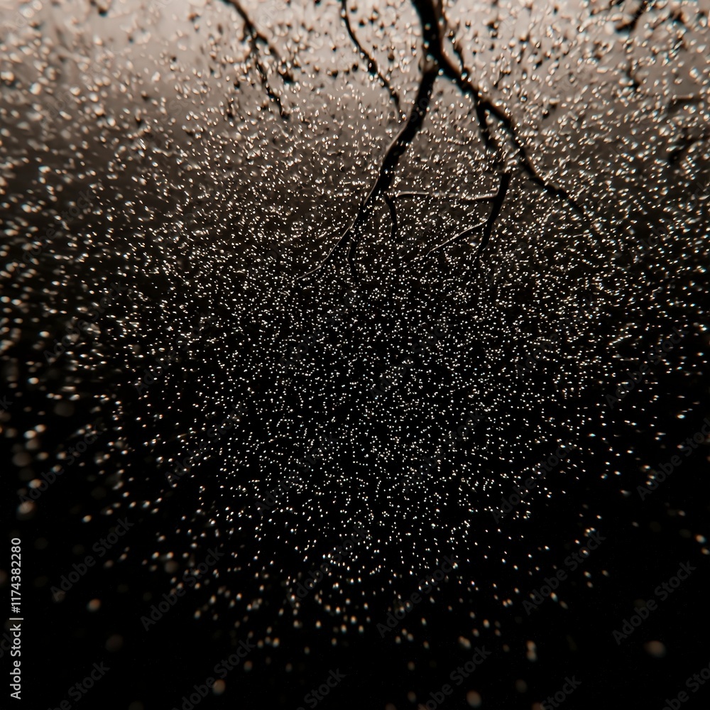 Poster abstract particle network futuristic science innovation background