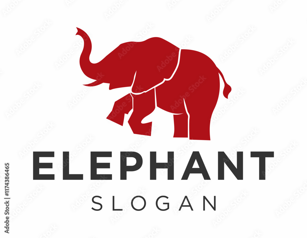 Poster the logo design is about elephan and was created using the corel draw 2018 application with a white 