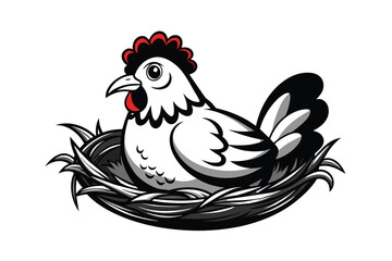 a-chicken-sitting-on-a-nest blck silhouette color A.eps