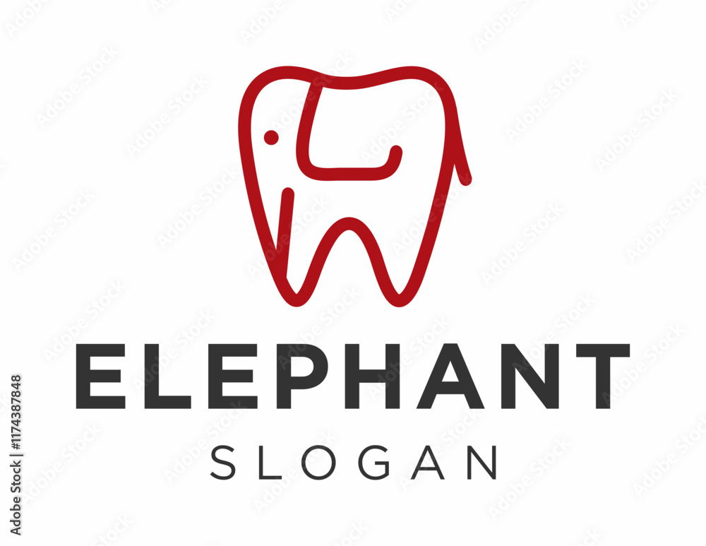 Poster the logo design is about elephan and was created using the corel draw 2018 application with a white 