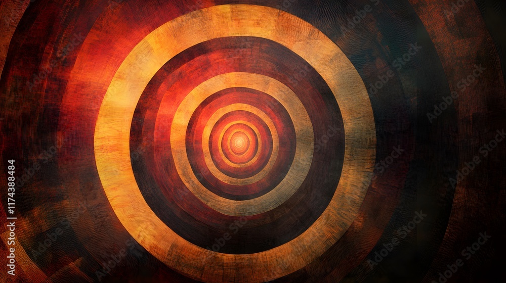 Poster spiraling patterns of colorful swirls abstract art digital design vibrant environment unique perspec