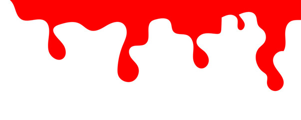 Blood drips pattern and splatters liquid stain texture. Splashes and drops form. Dripping blood pattern. Blood splatter, sweet blob liquid. red blood  paint splashes. vector illustration