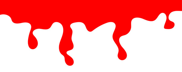 Blood drips pattern and splatters liquid stain texture. Splashes and drops form. Dripping blood pattern. Blood splatter, sweet blob liquid. red blood  paint splashes. vector illustration