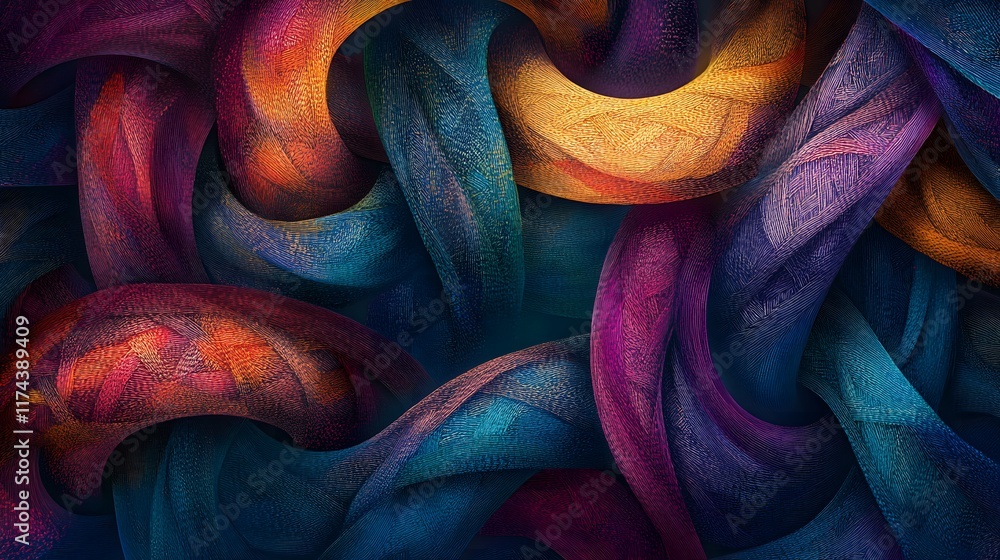 Poster dynamic abstract textures art studio digital artwork colorful environment close-up view creative des