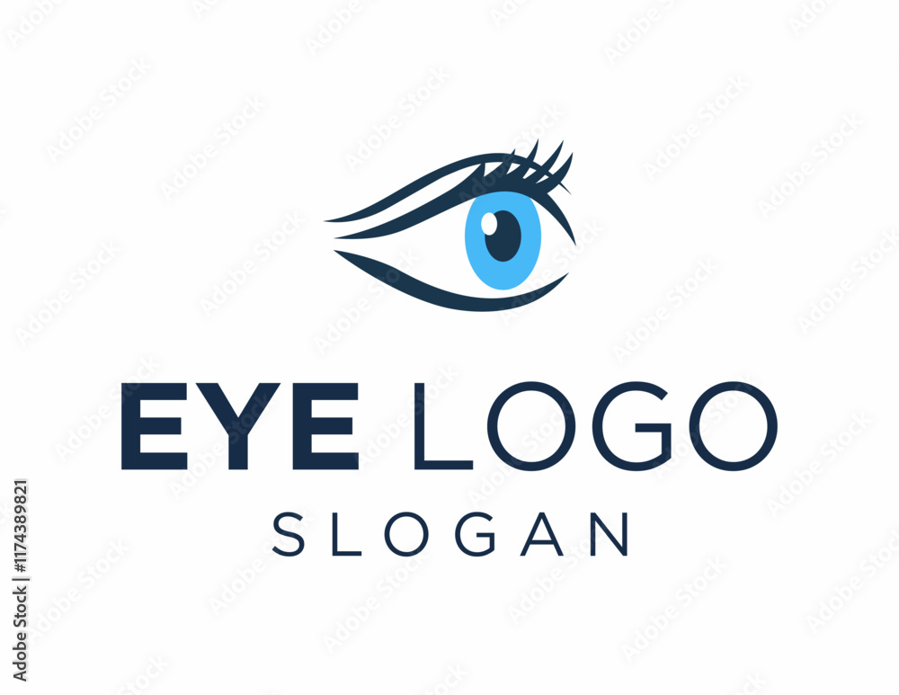 Poster the logo design is about eye and was created using the corel draw 2018 application with a white back
