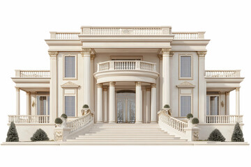 Obraz premium Grand Classical Mansion 3D Render
