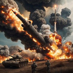 A processor on a circuit board with pulsating neon lights gives a sense of dynamic energy flow. 8k resolution image Generative AI image.