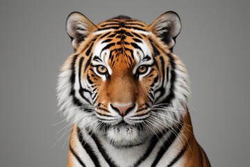 Fototapeta premium there is a tiger that is looking at the camera