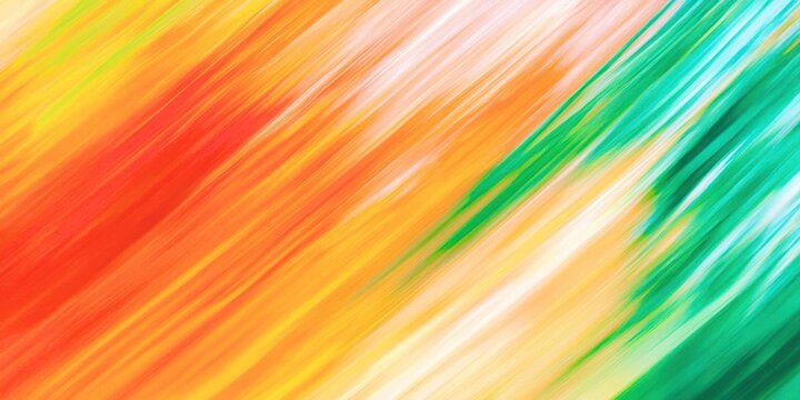 Colorful painting with a green stripe