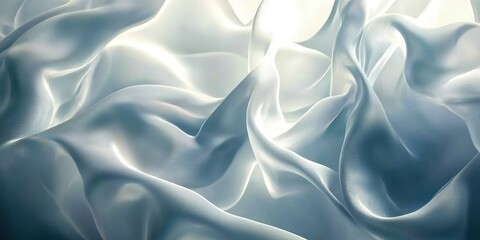 Obraz premium White fabric with a blue stripe