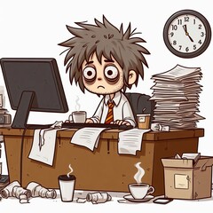 Burned out Exhausted from overworking