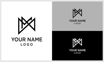 Naklejka premium initials logo M12.eps