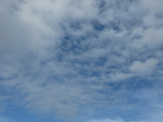 Gentle Wispy Clouds in a Peaceful Sky – Calming and Tranquil Background in Dong Hoi, Quang Binh, Vietnam