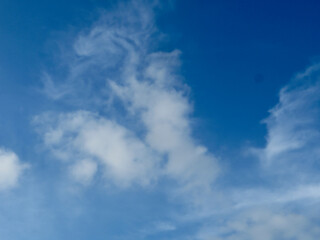 Soft Cotton Clouds in a Vibrant Sky - Perfect Atmospheric Stock Photo in Dong Hoi, Quang Binh, Vietnam