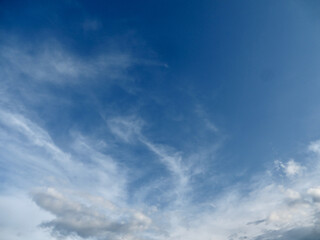 Dreamy Skyscape with Windswept Clouds - A Painterly Horizon in Dong Hoi, Quang Binh, Vietnam