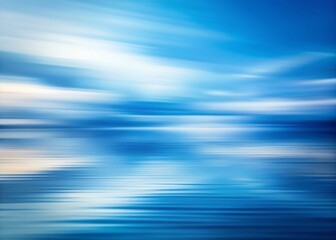 Obraz premium Abstract Blue White Blurred Background: Minimalist Wallpaper for Business Flyers, Reports & Presentations
