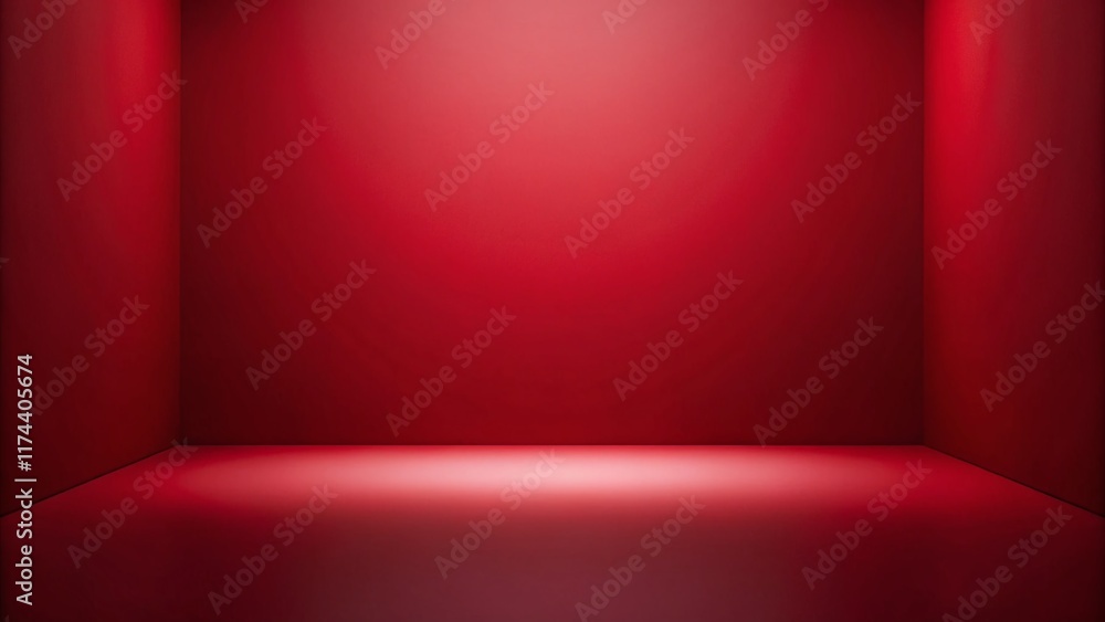 Poster abstract dark red gradient studio background: minimalist design texture