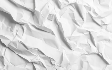 Obraz premium White paper texture background with crumpled effect
