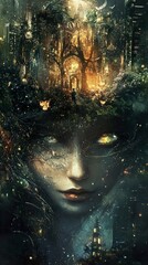 Nature's Embrace: A Surreal Cityscape Dream