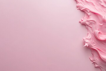Obraz premium Abstract Pink Dip Dye Wallpaper Background - Soft Pastel Color Splash Design