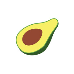 Ripe Avocado Slices on Rustic Wooden Table