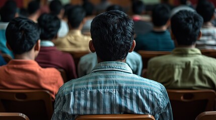 Indian Migrant Attending Job Training Session for Employment Opportunities and Skills Development