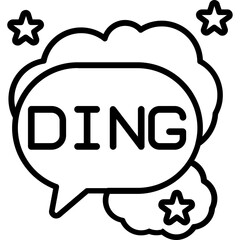 Ding Sticker Icon