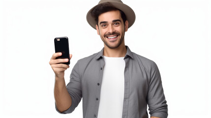 man with mobile phone