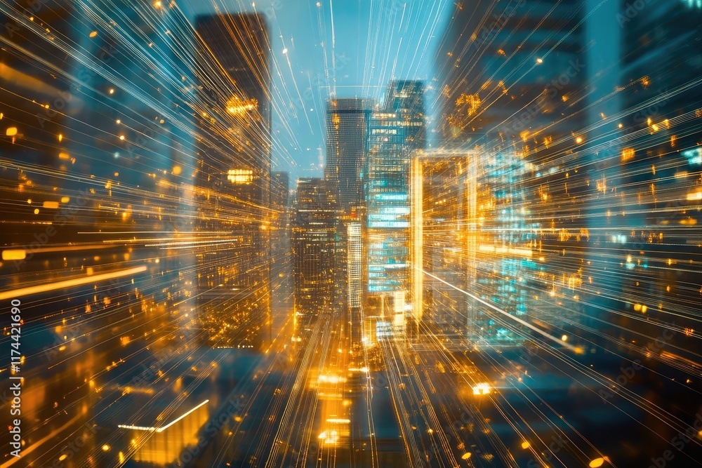 Poster digital transformation in business processes featuring sap system automation and data management too