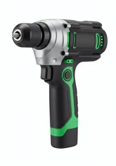 Powerful Cordless Drill Driver Green and Black Design Home Improvement Tool
