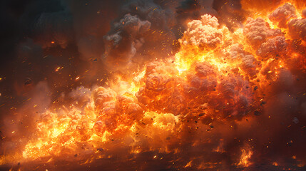 Fototapeta premium Explosion of fire