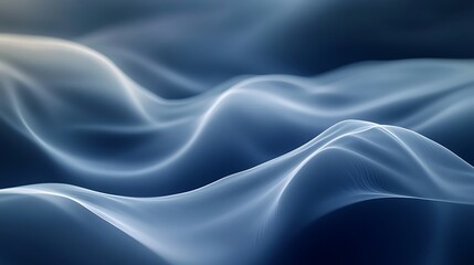 Obraz premium Soft mist movements fading into a deep dark blank background