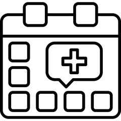 Obraz premium Digital appointment cale Icon