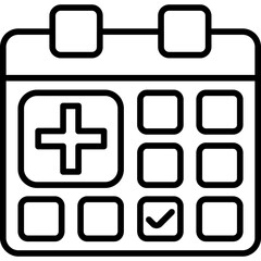 Fototapeta premium Easy appointment booking Icon