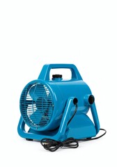 Powerful Blue Portable Electric Fan with Handle Ideal for Home or Workshop Use