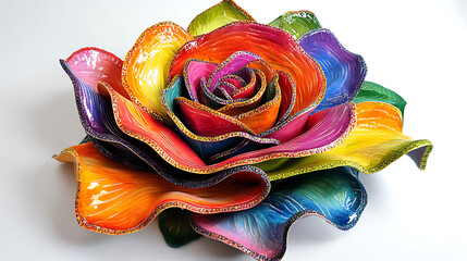 Rainbow Rose - A Vibrant Floral Masterpiece