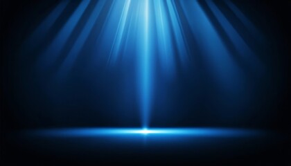 Blue Light Beam Stage Spotlight Illumination Background