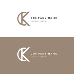 CK Logo Template: Modern, Customizable Corporate Branding