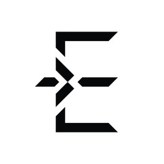Elegant E Logo - Modern Simplistic Corporate Design