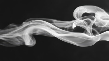Light smoke seems to dance upward, the smoke twirling in slow motion as it rises. The scene evokes a peaceful, almost hypnotic atmosphere with its delicate patterns.