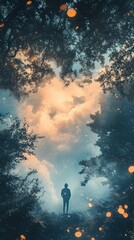 Obraz premium Enchanted Forest: A Dreamlike Landscape