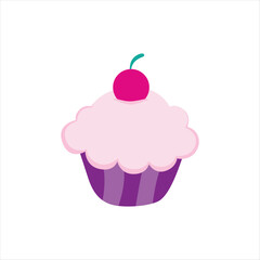 Colorful Birthday Cake Vector Illustration for Celebrations