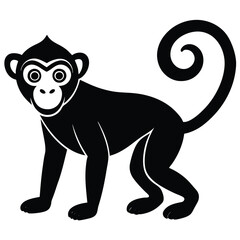 A simple monkey vector style.