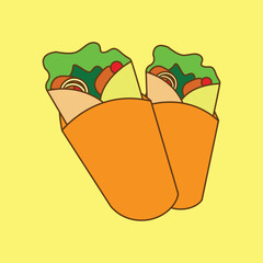 Delicious Kebab Vector Illustration for Food Design