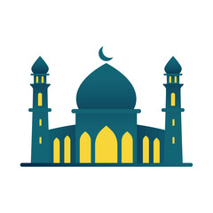 Islamic Mosque Vector Illustration for Spiritual Design