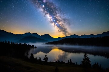 sunrise in the mountains