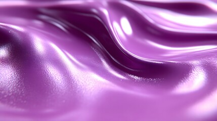 Fototapeta premium Abstract purple liquid flowing, shiny surface, smooth texture, elegant wave.