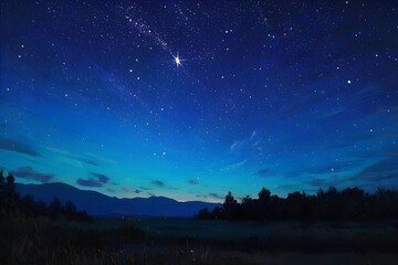 Naklejka premium starry night sky