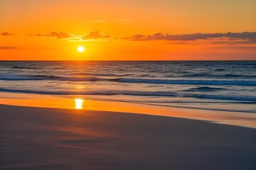 Fototapeta premium sunset at the beach