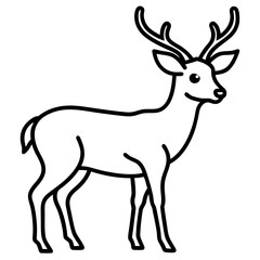 deer silhouette vector